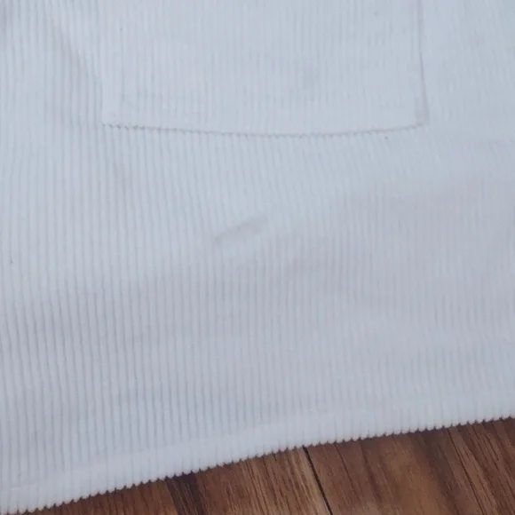 Hammies High-Rise Off-White Corduroy Women's Shorts Size 32 - Picture 7 of 8